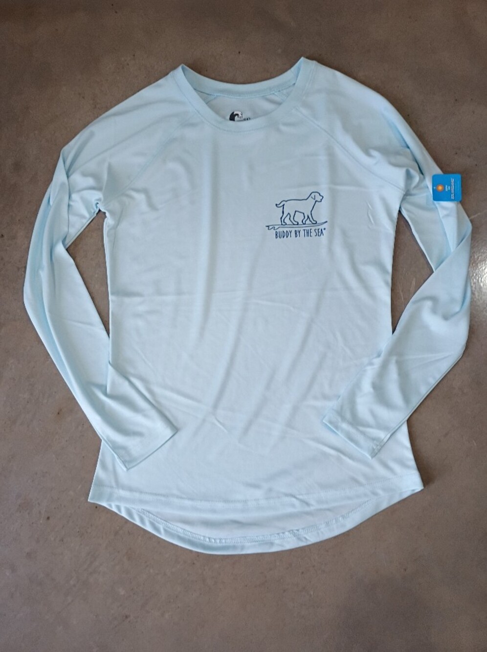 Light Blue Long-Sleeve Women's Rash Guard